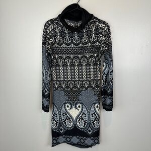 Sacred Threads Turtleneck Long Sleeve Dress Womens Small